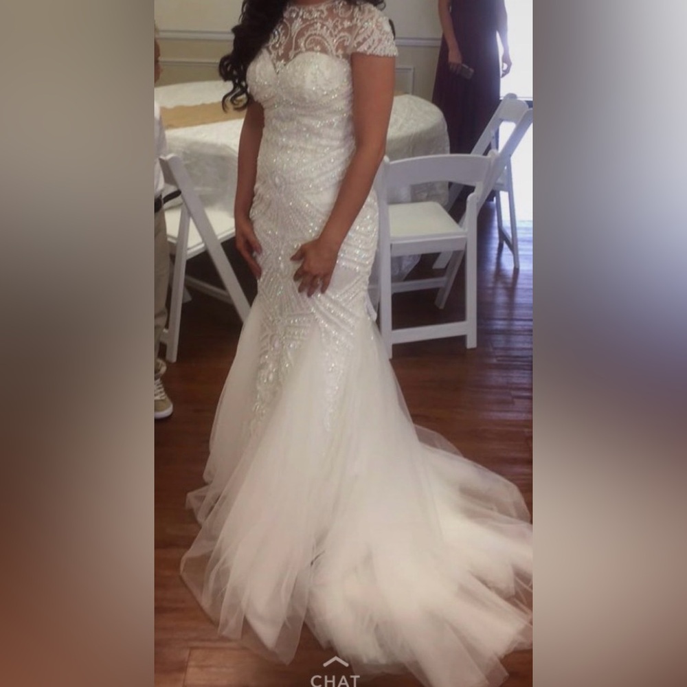 Sherri Hill White Wedding Dress